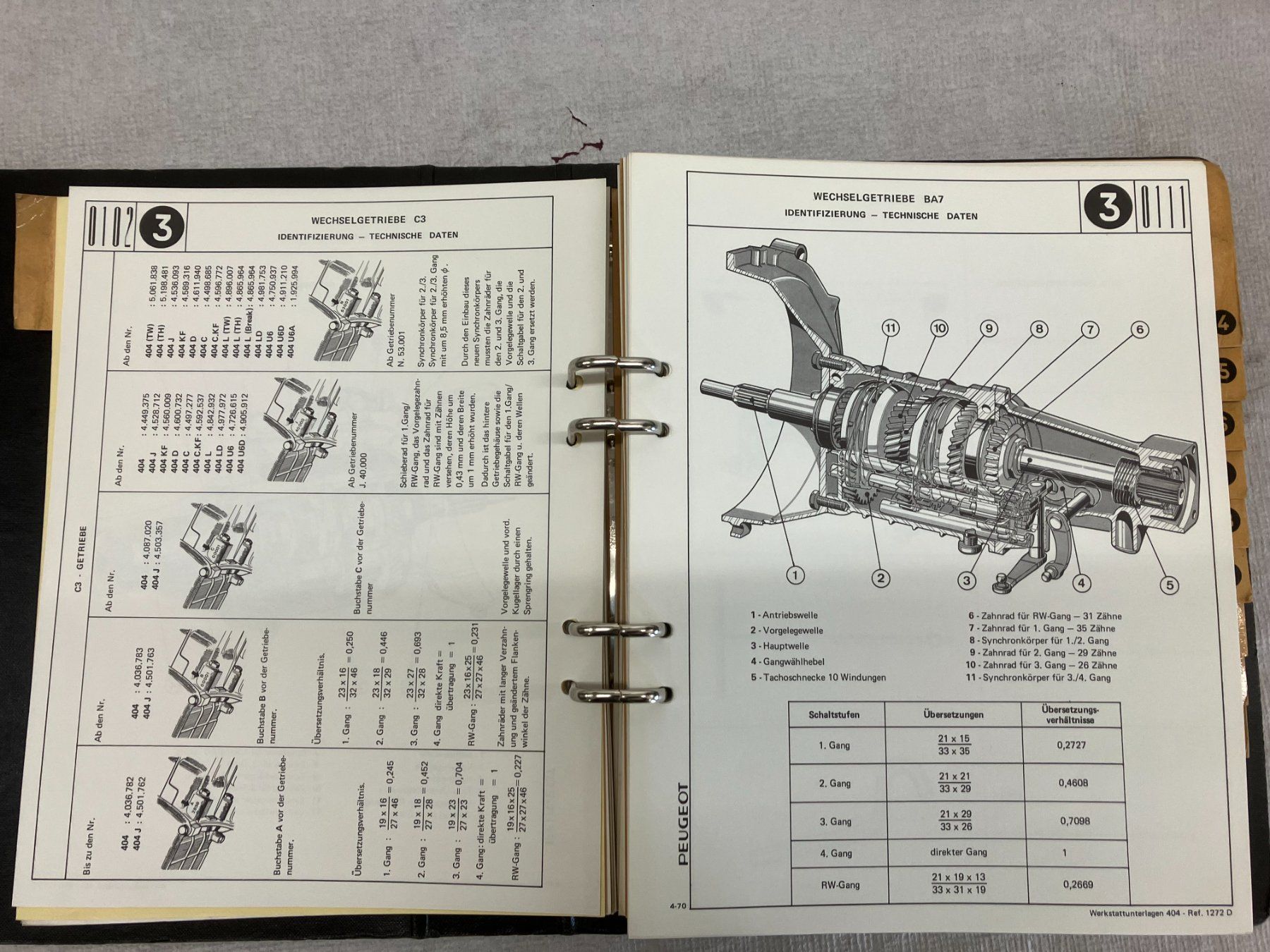 Libri: Werkstatthandbuch Peugeot 404 – Usato da Hämikon venduto da Armin15 6