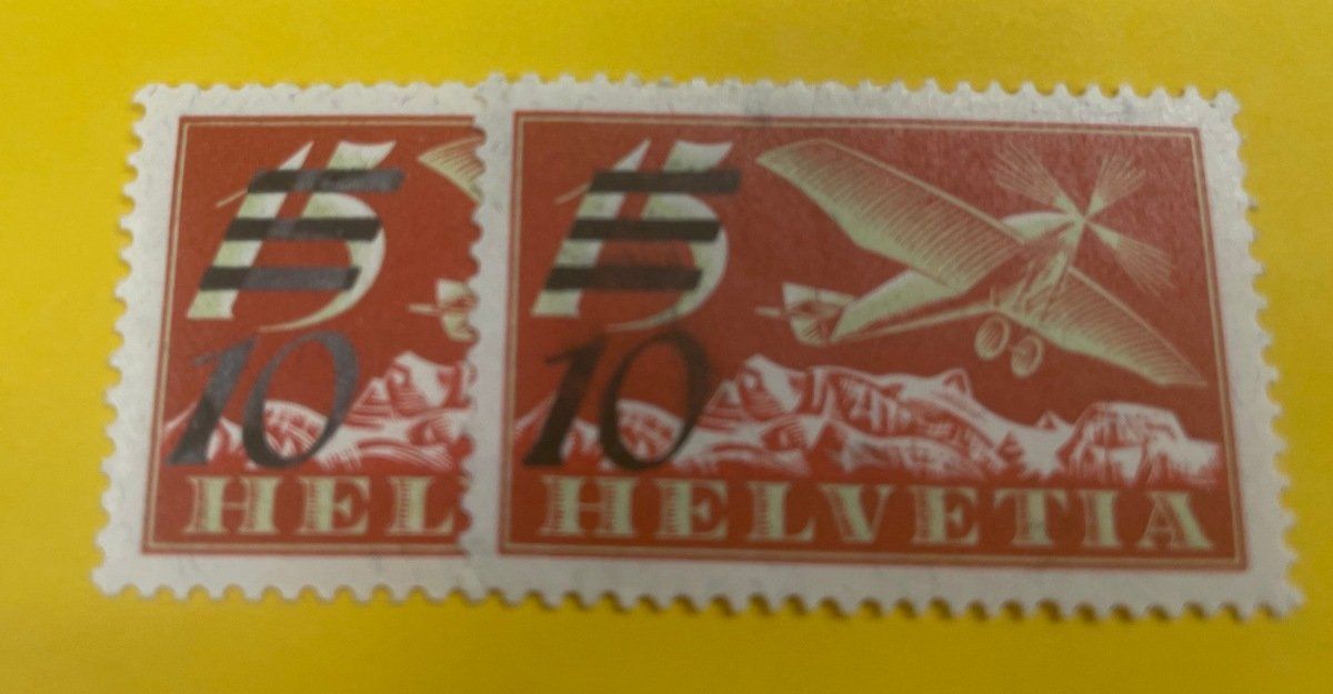 Tous les timbres: Flugpost Nr. 19 zweimal postfrisch – D'occasion à Sirnach par Melisangi 1