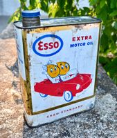 Vintage Öldose / Bidon ESSO Herr und Frau Öltropfen