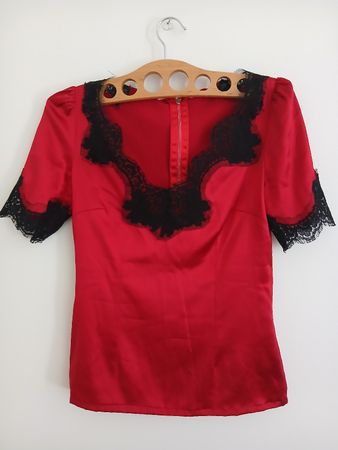 Dolce Gabbana Silk Lace top size XS