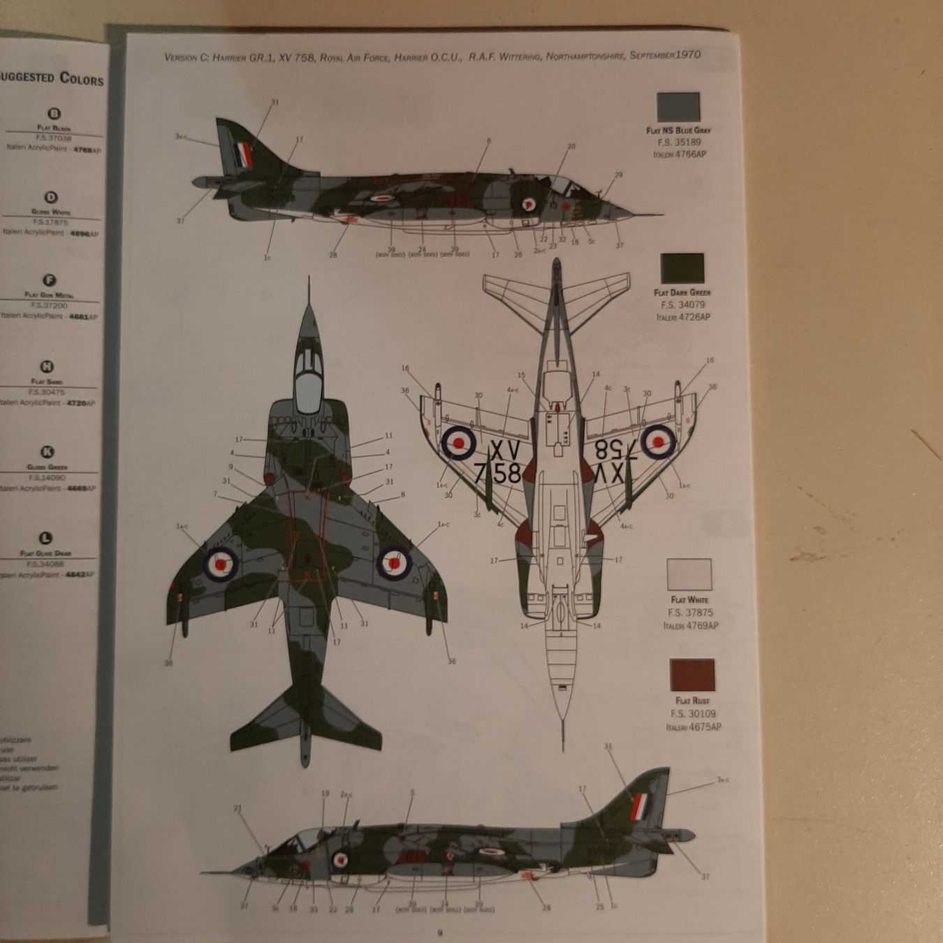 Italeri Kit di modellismo & Modellini statici: 1870 ... BAe Harrier GR.1 ... Italeri 1435 – Nuovo (secondo la descrizione) da Bonstetten venduto da Benibanny59 4