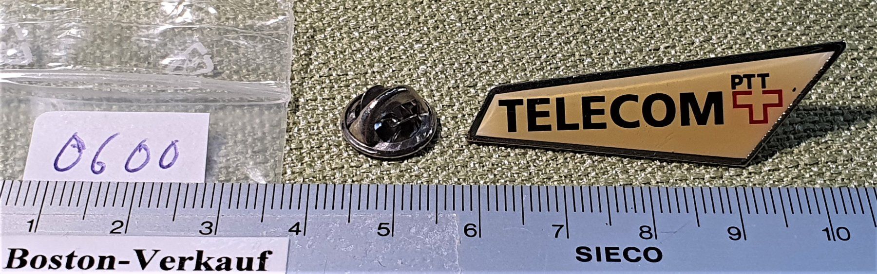 Plaketten & Abzeichen: O600 - Pin PTT Telecom Logo gross – Gebraucht aus Reinach BL von Boston-Verkauf 1