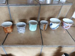 Kleine Übertöpfe, gelüstert