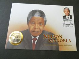 Südafrika 1994, 5 Rand, Münzenbrief Nelson Mandela