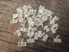 lego 4623b lot de 50 pièces Tan Plate, Modified 1 x 2
