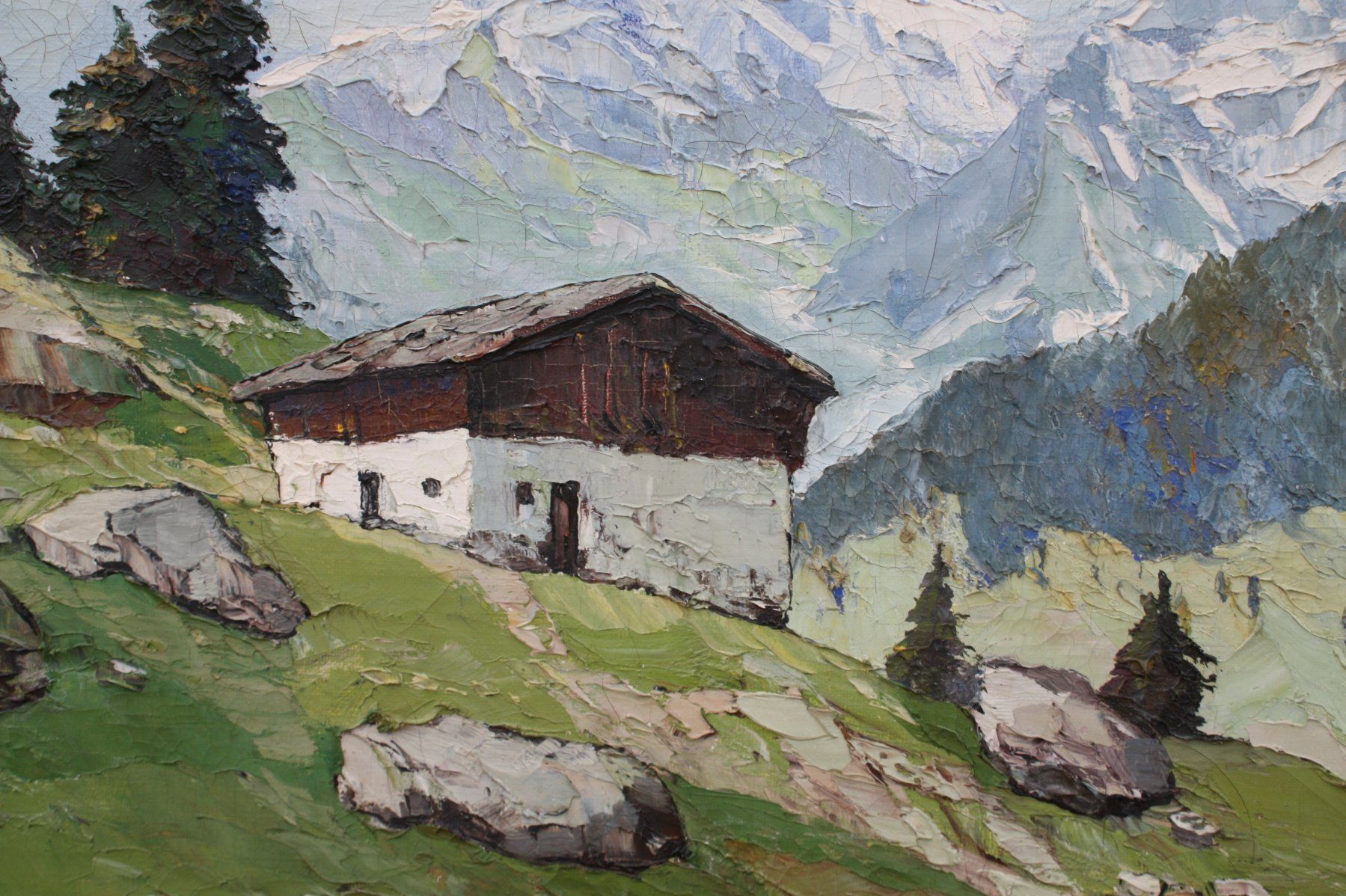 Dipinti: Emil Brehm - Ölbild Maiental Kanton Uri – Usato da Altstätten SG venduto da GGsGameshop 3