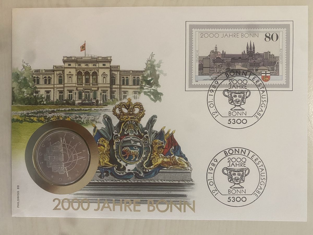 Tutti le monete: Numisbrief 10 Mark Silber 2000 Jahre Bonn – Nuovo (secondo la descrizione) da Muralto venduto da Alex1912