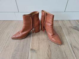 Damenstiefeletten Leder braun Grösse 39.5