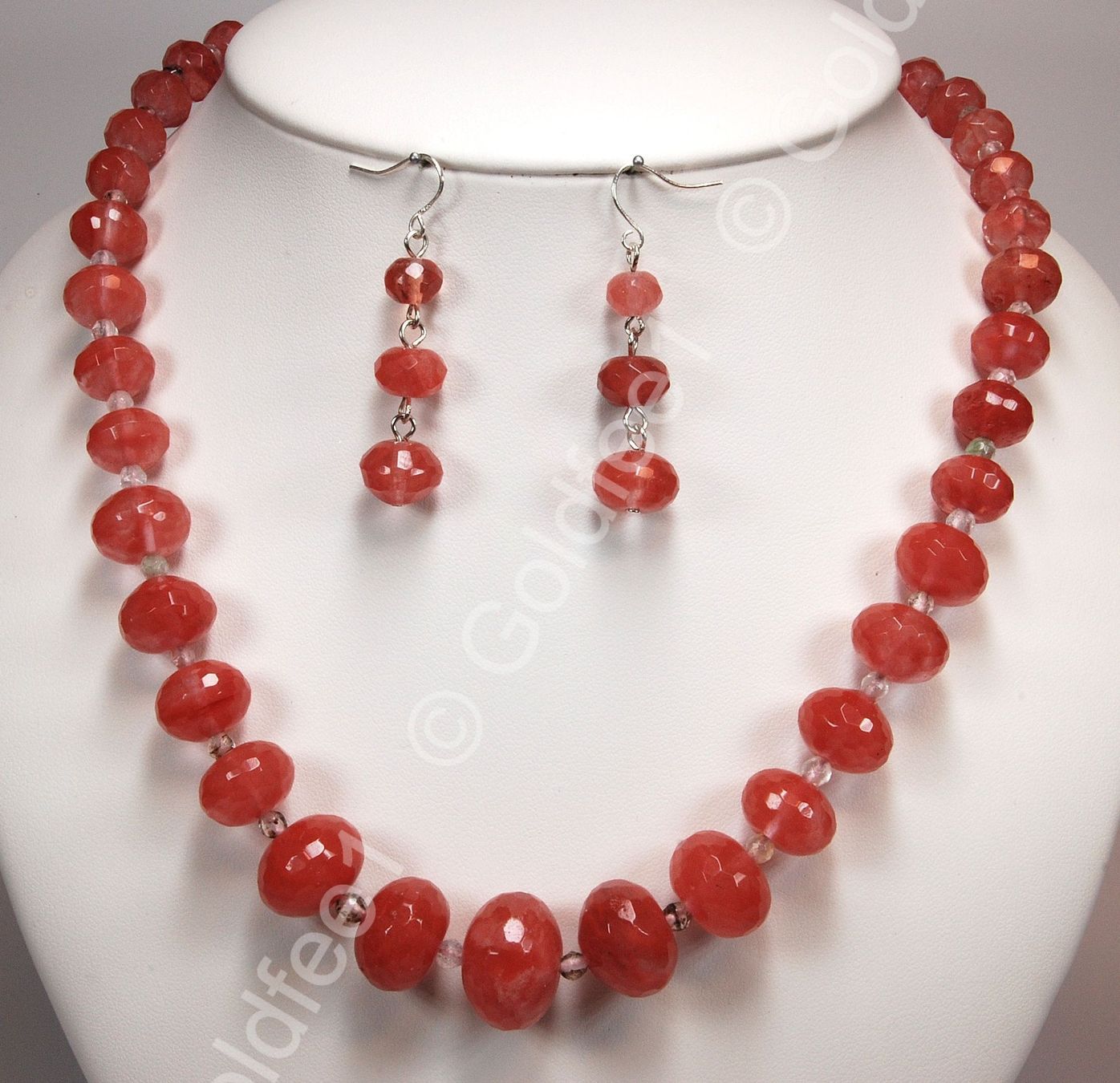 Ketten: Cherry Quartz Set ca. 50 cm – Neu und originalverpackt aus Oberglatt ZH von Goldfee1 3
