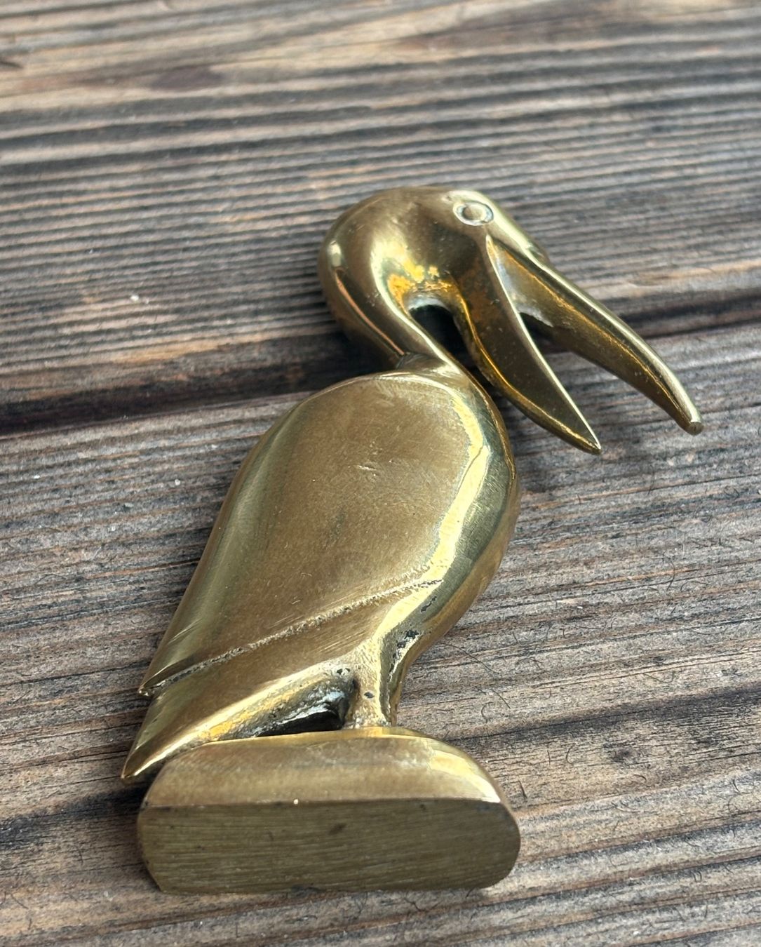 Statuette: Pelikan Messingguss poliert – Usato da Lüchingen venduto da Eeizo 7