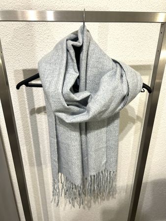 Winter-Schal von Smith&Soul, hellgrau/hellblau, neuwertig!
