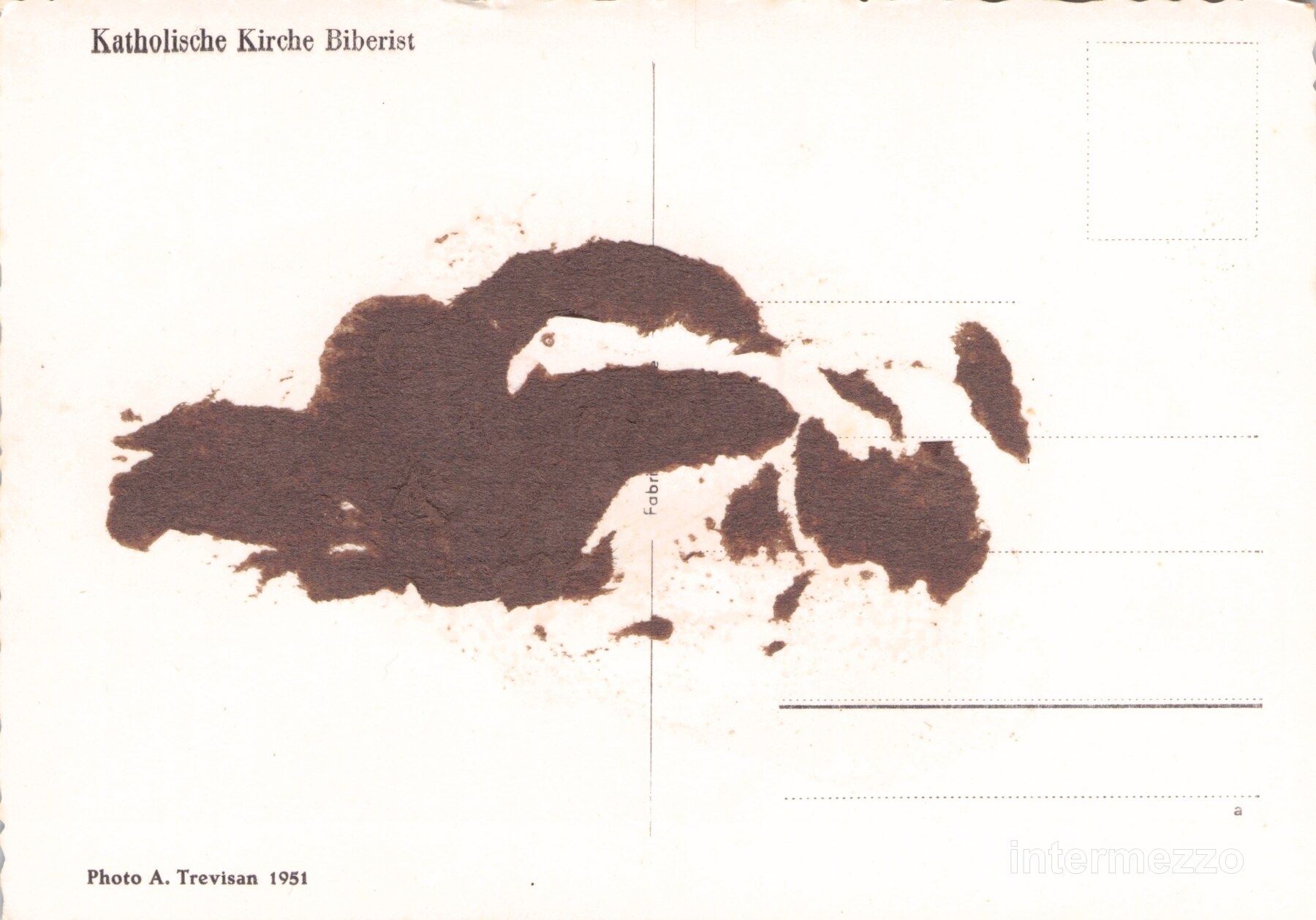 Cartoline postali: Biberist SO // 1951 Katholische Kirche – Usato da Basel venduto da intermezzo12 1