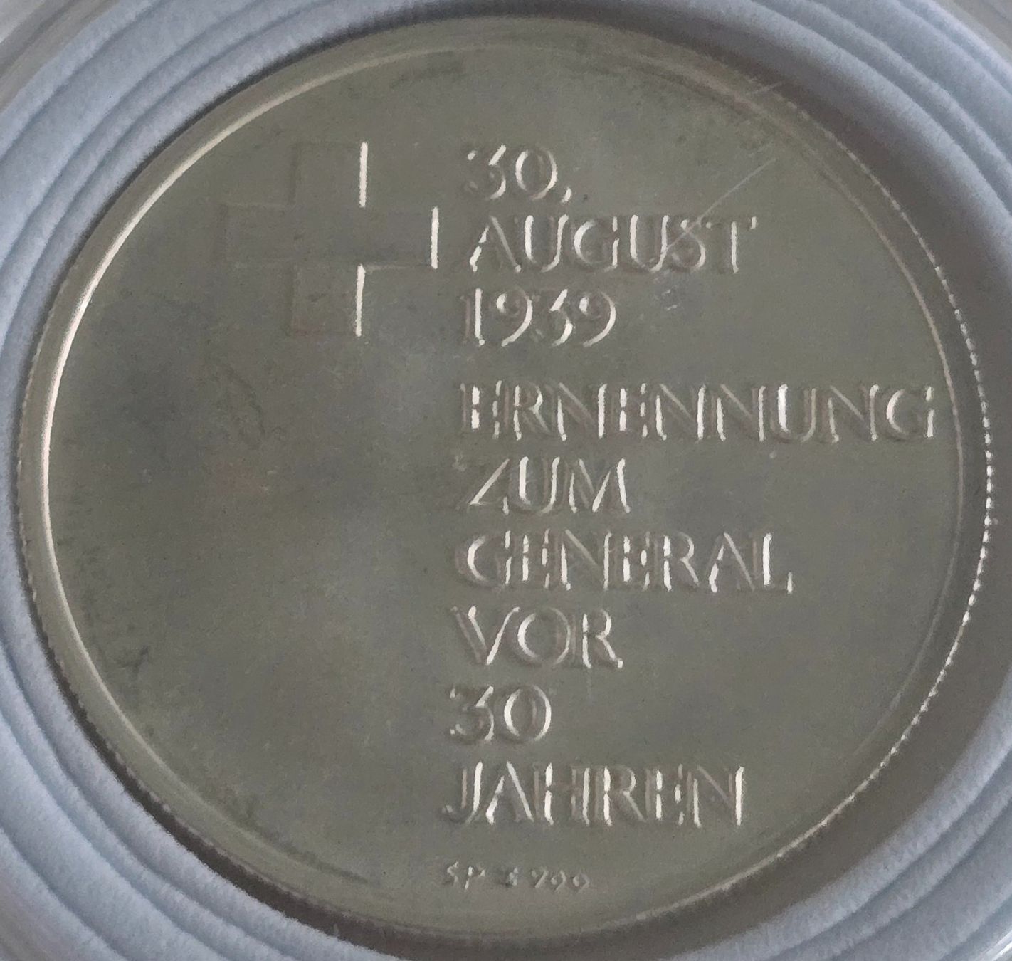 Medaglie: Silbermedaille General Henri Guisan 1969 – Usato da Duebendorf venduto da Dguguseli 1
