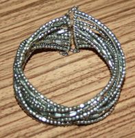 Armband Armreif Armspange Perlen metall Ø 5,5-7cm