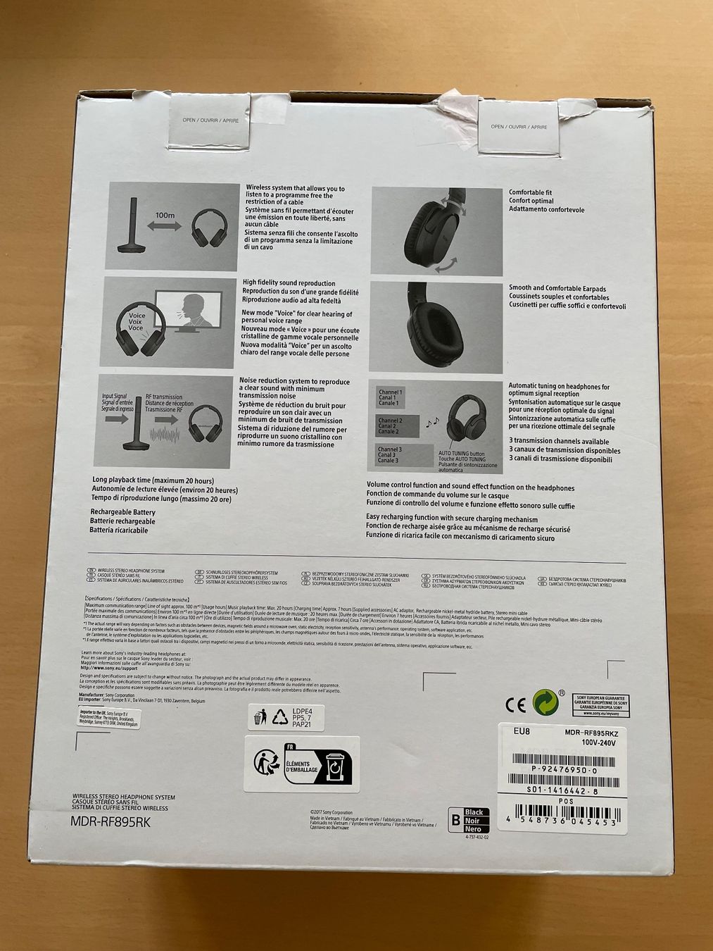 Sony Cuffie: Kopfhörer WIRELESS MDR-RF895RK – Usato da Speicher venduto da boaserra 2