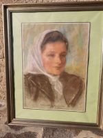 WALTER SAUTTER Bild Aquarell "Ellen" m.handschriftl. Widmung