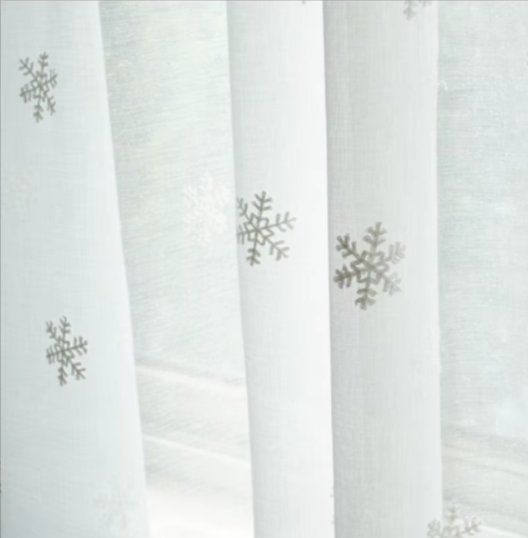 Tende: Schöne Schneeflocke Vorhänge 300x250cm – Nuovo e nell'imballaggio originale da Amriswil venduto da Ravinvida 4