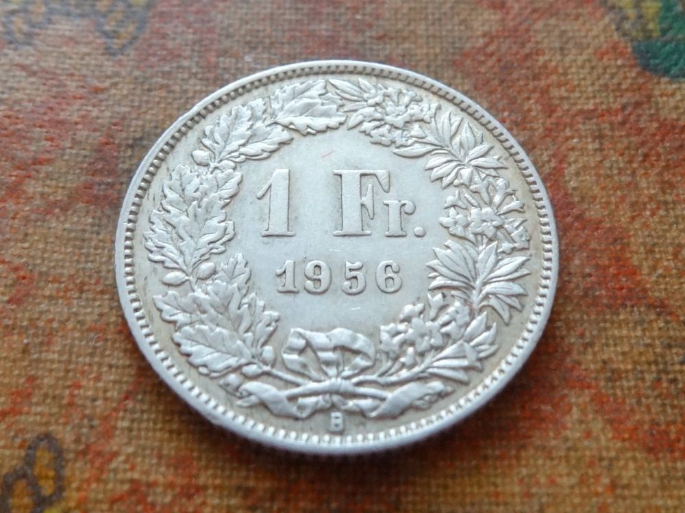 Tutti le monete: 1 Fr. 1956  (Y) – Usato da Romanel-sur-Lausanne venduto da Swift13