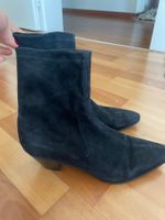 MAJE Paris black suede ankle boots, size 38