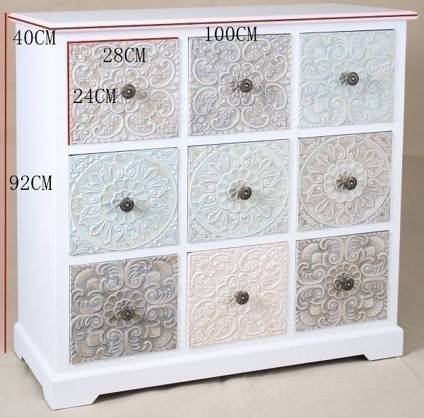 Kommoden: Sideboard, Kommode "Inez", mit 9 Schubladen – Neu und originalverpackt aus Flawil von vivalacasa 6