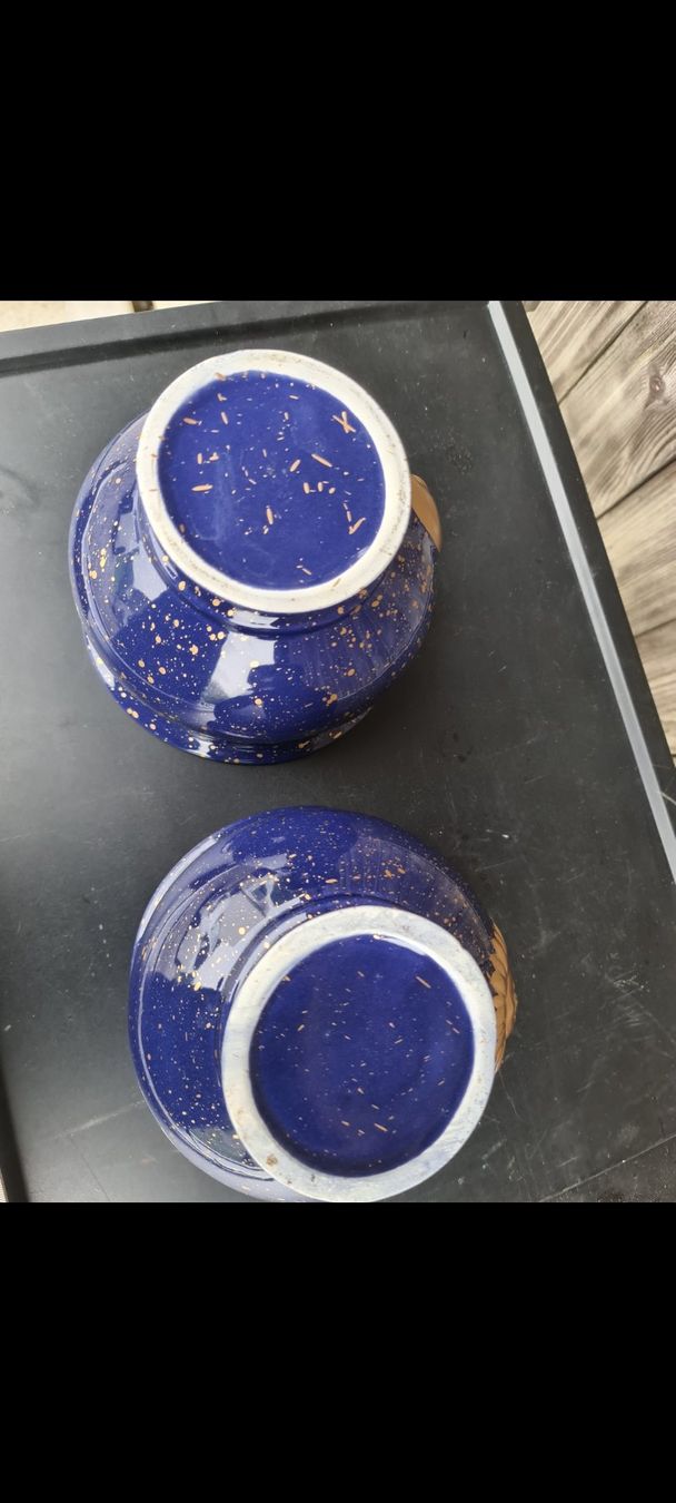 Ciotole: 2 blaue Schalen mit Mond und Sonne – Usato da Niederlenz venduto da DaveDasWahnsinn 8
