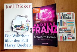 3er Krimi Paket: Joel Dicker, Andreas Franz, Ingo Schulze