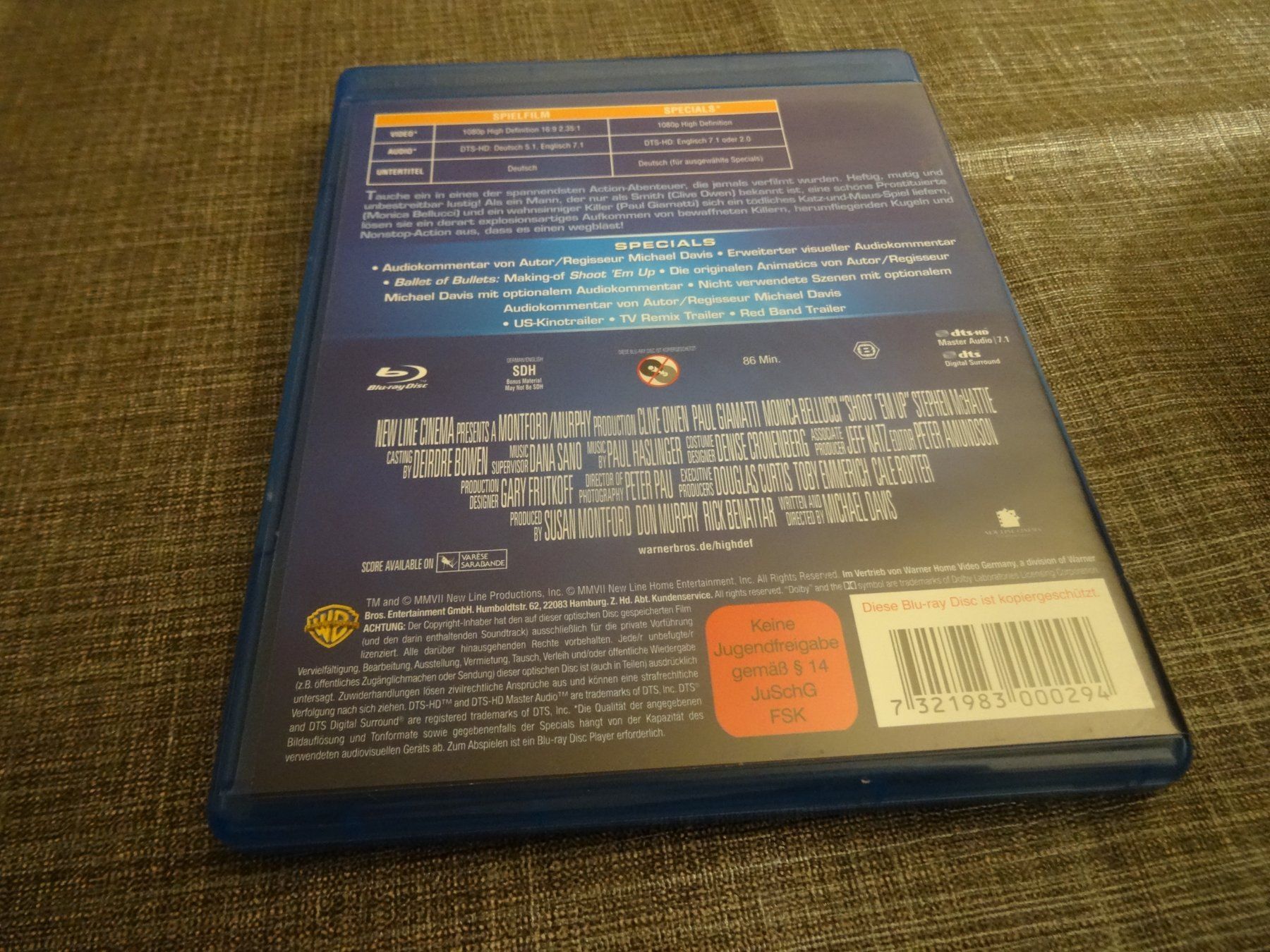 Tutti i DVDs: Shoot'em Up - Blu-ray Action – Usato da Olten venduto da Disc-Verkauf 2