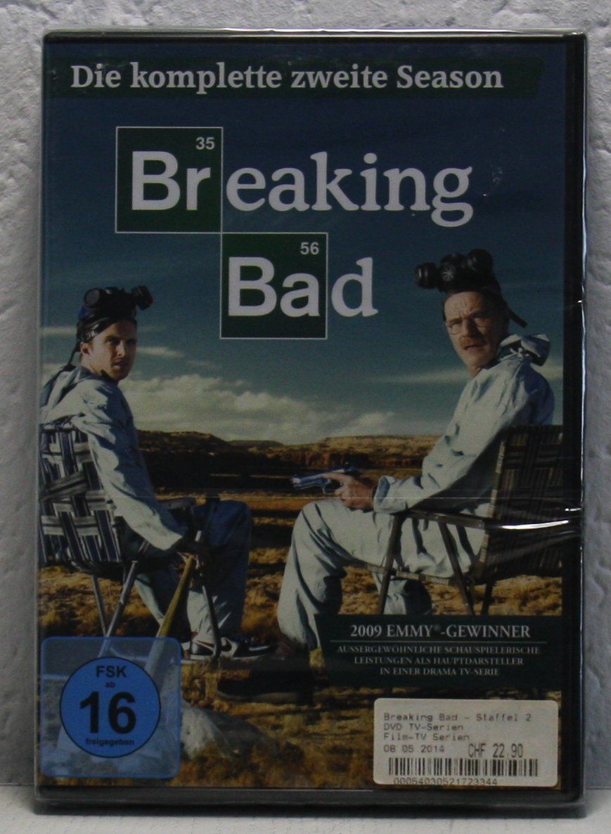 Tutti i DVDs: Breaking Bad - Staffel 2 Neu eingeschweisst – Nuovo e nell'imballaggio originale da Fisibach venduto da he-man210