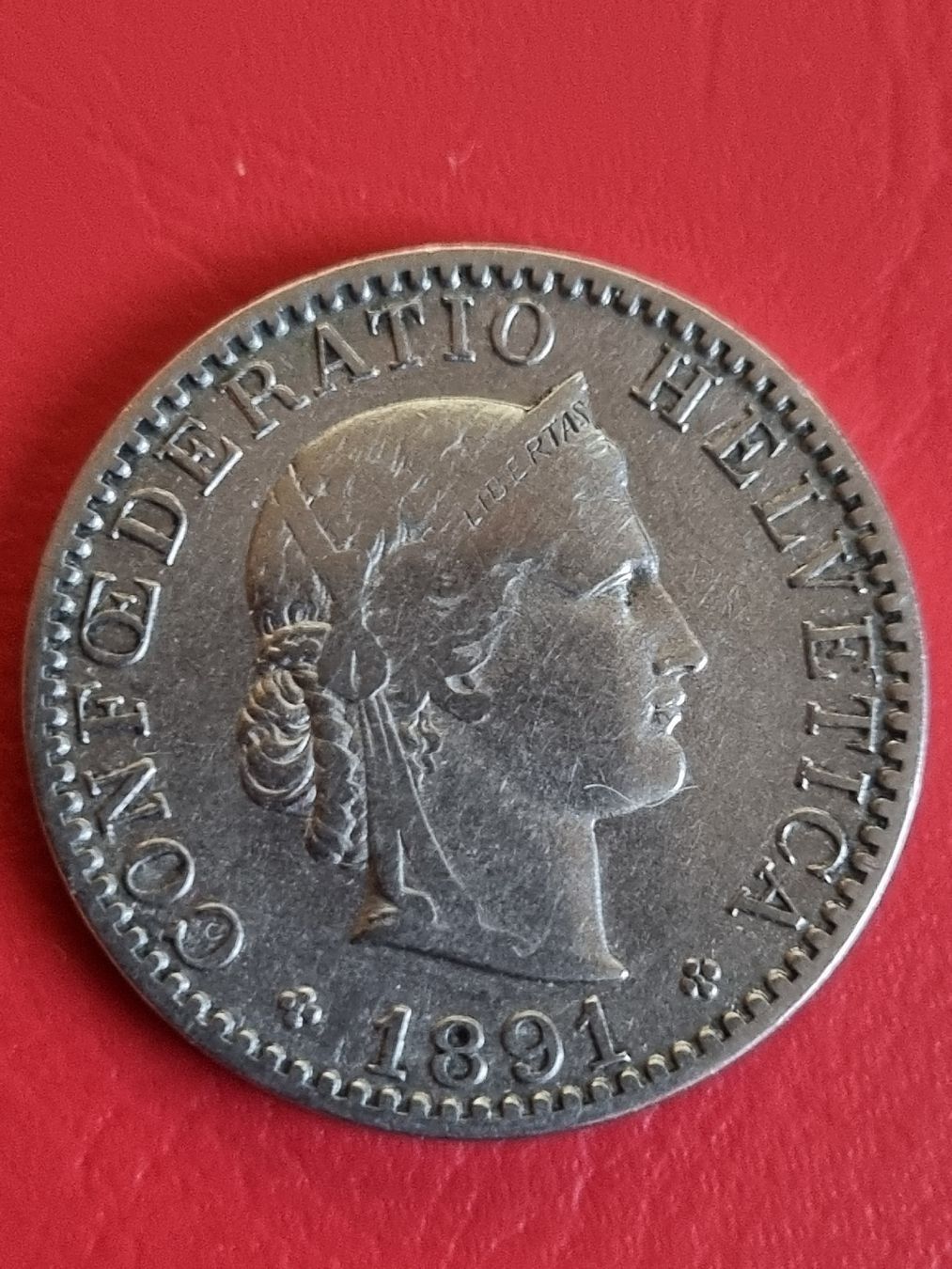 Tutti le monete: 20 RAPPEN SCHWEIZ - JAHR 1891 – Usato da Heimenschwand venduto da rog_p7h9