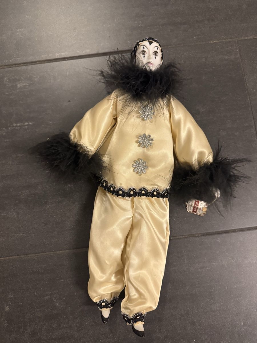 Statuette: Pierrot  China handbemalt 37cm – Usato da Zürich venduto da oase69