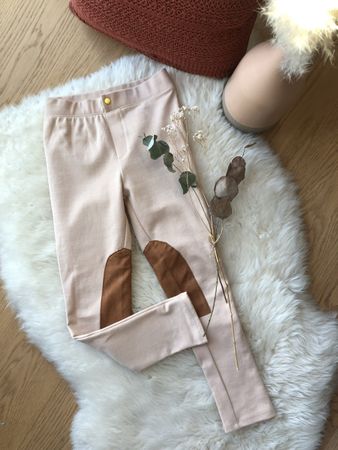 Mädchenhose Gr. 122,  Beige/braun *NEU