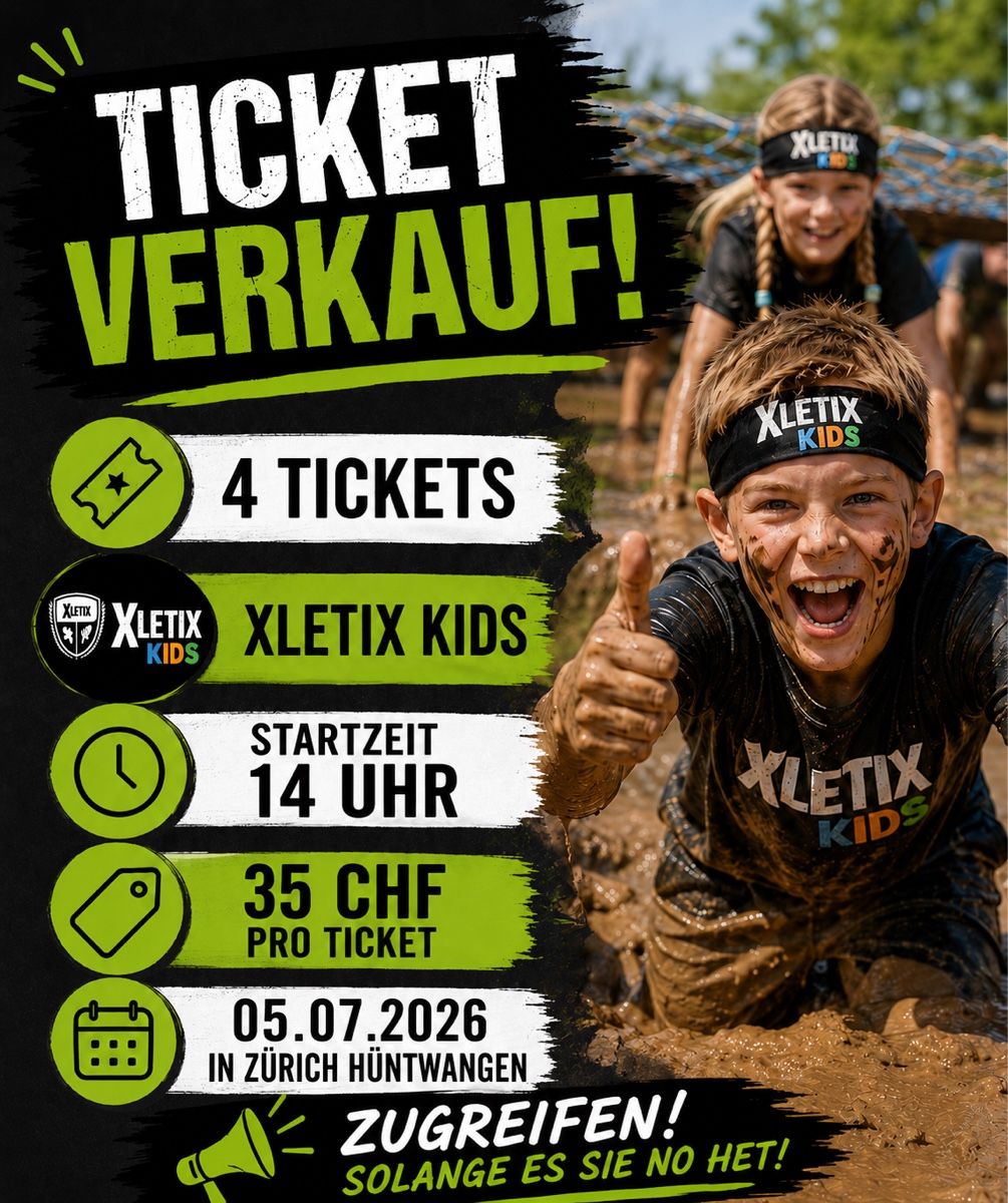 Biglietti: 4 xletix Kids Tickets – Nuovo (secondo la descrizione) da Bassersdorf venduto da cassiopeia07
