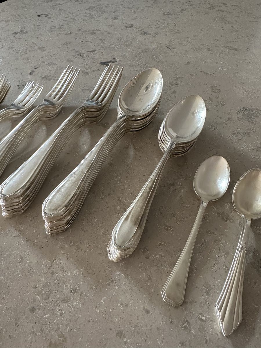 Set di posate: Silber Besteck-Set 49 teilig – Usato da Hägendorf venduto da neon09 5
