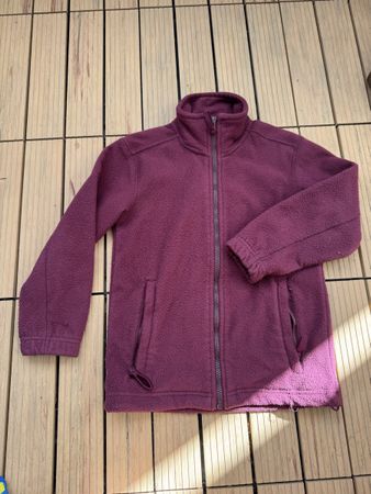 Fleecejacke Kinder bordeaux, Gr. 8J.