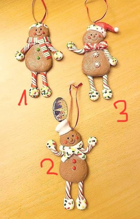 Tutte le decorazioni: Baumschmuck süsse Lebkuchen Figuren Polyclay 14cm – Nuovo e nell'imballaggio originale da Basel venduto da Seifehuesli