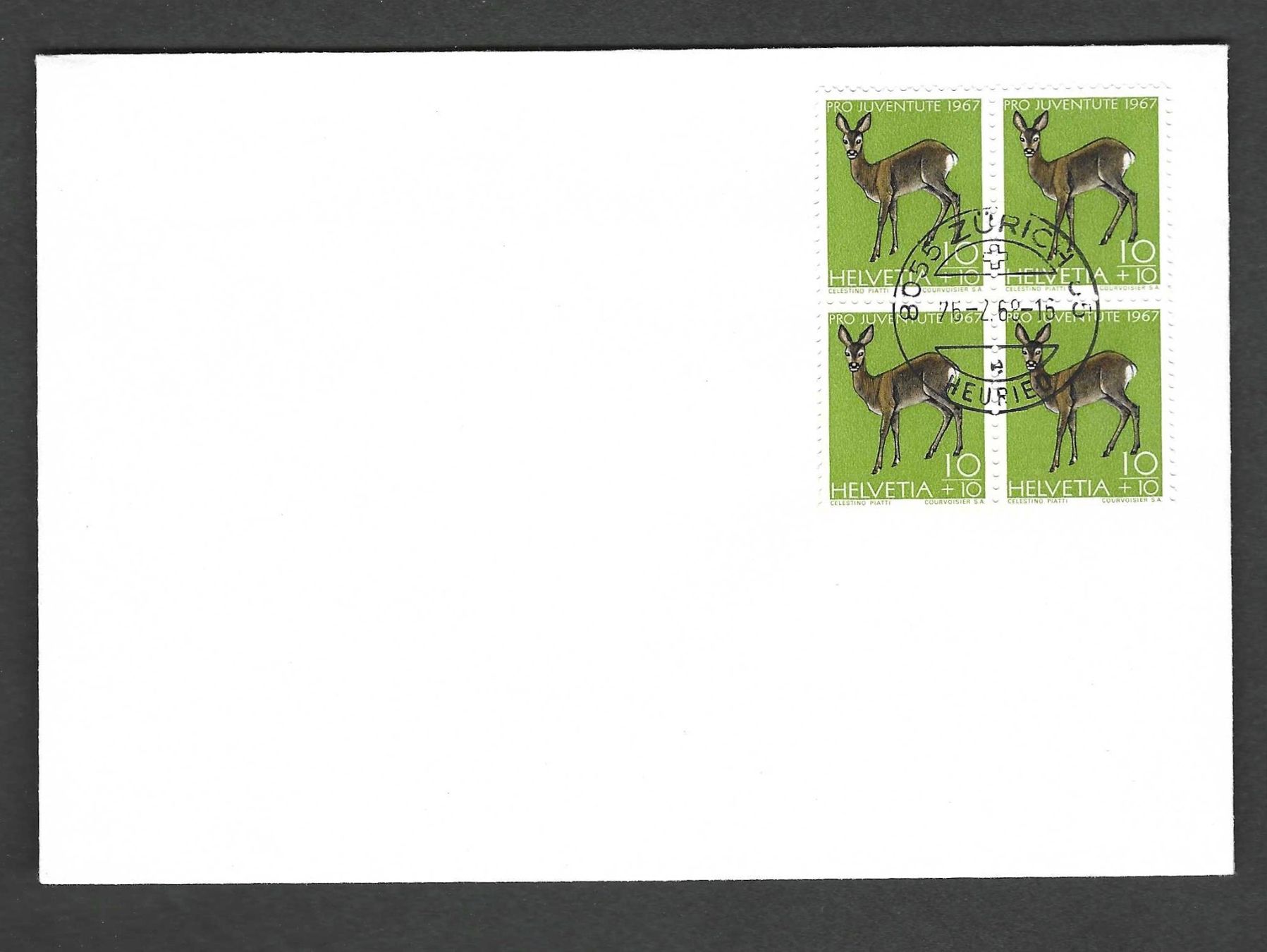 Tutti i francobolli: Pro Juventute Viererblock 1967 – Usato da Koblenz venduto da Markenhimmel