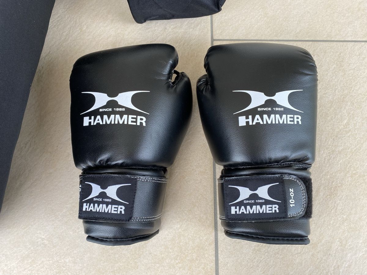 Sacchi da boxe: Hammer Boxsack mit Boxhandschuhen neuwertig – Nuovo (secondo la descrizione) da Selzach venduto da 321compac 3