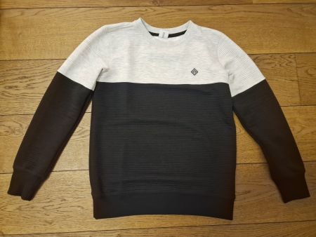 Pullover blau/grau Grösse 158-164 cm wie neu!