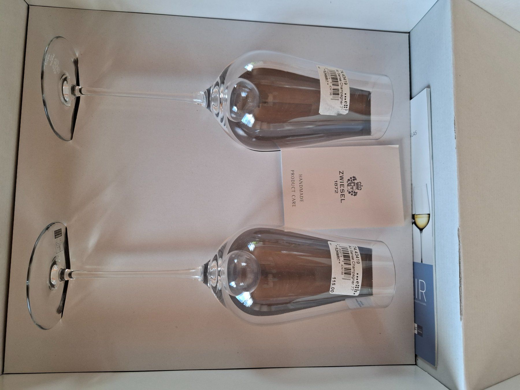Zwiesel Bicchieri: Zwiesel Air Sense Gläser, 2 Stk. – Nuovo e nell'imballaggio originale da Marbach LU venduto da severinwigger 1