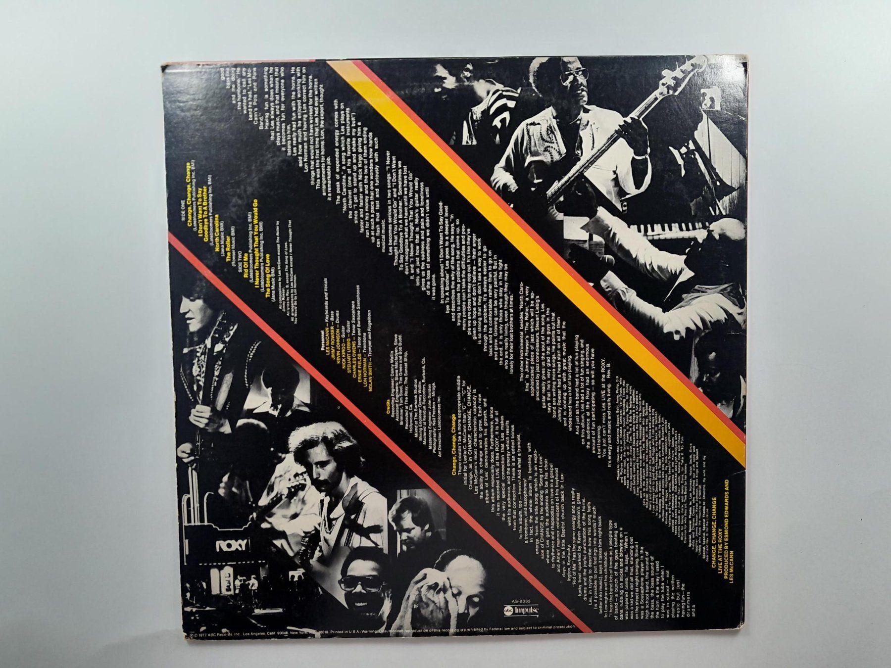 Schallplatten: LP / Vinly - Les McCann - Live at the Roxy - Change change – Gebraucht aus Männedorf von Bel-view 1
