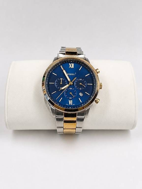 Uhren: Fossil Chronograph Blu Bicolore con Scatola Originale – Gebraucht aus Gordola von ish_jw9k