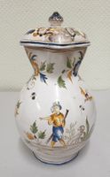 Faience Krug mit Deckel
