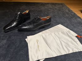 Santoni Herrenschuhe, schwarz, 8.5