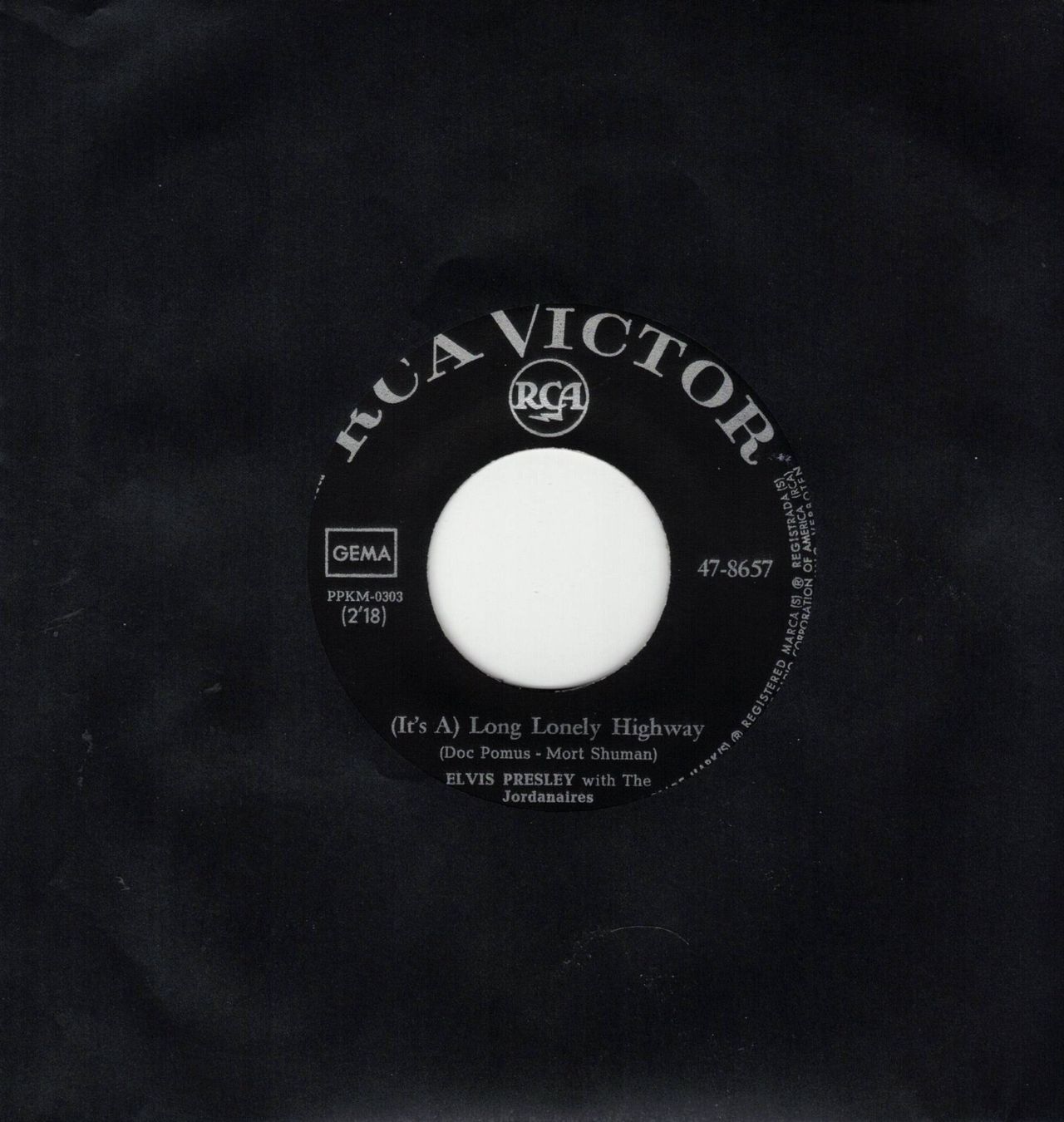 Dischi in vinile: Elvis Presley  --  Long lonely highway  Single7 – Usato da Rheinau venduto da thealbum