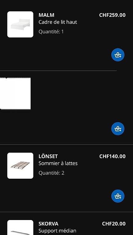 Ikea Letti: Cadre de lit + sommier 180x200 – Usato da Chêne-Bourg venduto da pec_ph8n 2