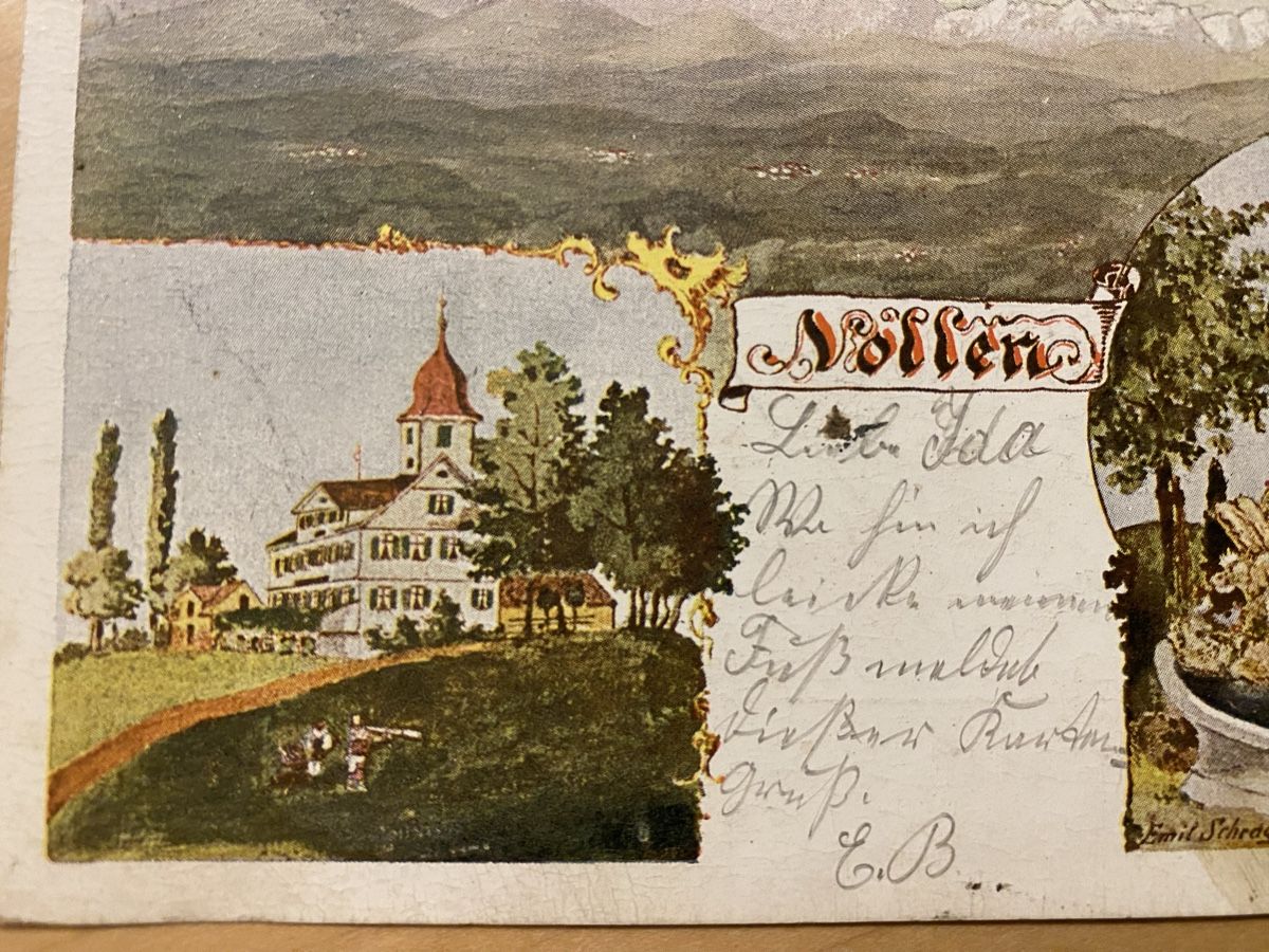 Cartoline postali: Nollen Thurgau – Usato da Mosnang venduto da Goldwasser 1