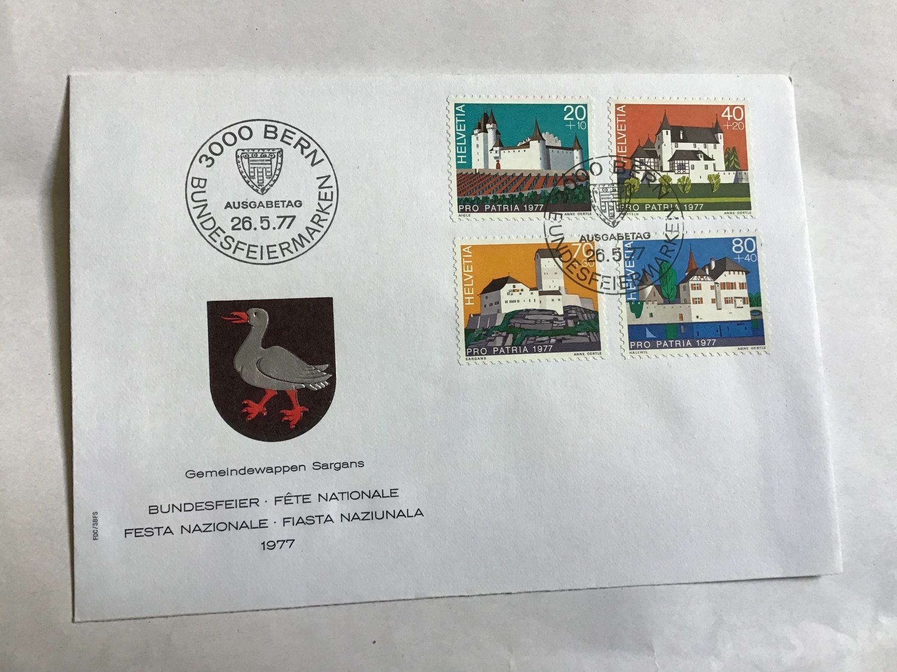 Tutti i francobolli: pro patria, fdc 1977 – Nuovo (secondo la descrizione) da liestal venduto da makai05