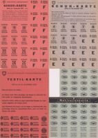 Posten Lebensmittelkarte 2. WK, 1948 Rationsmarken Schweiz