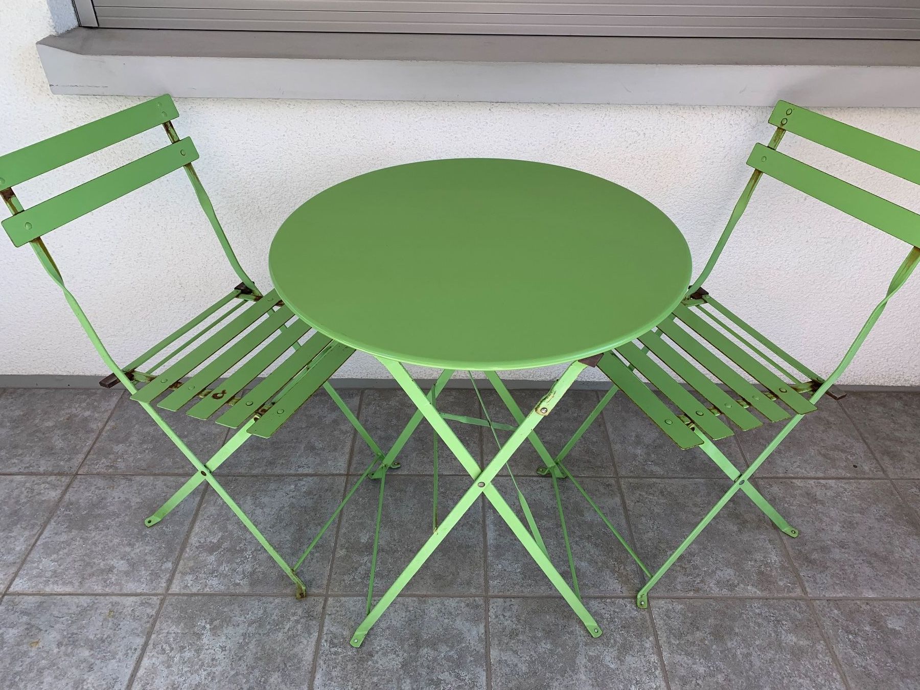 Tischset: Gartentischset, mit zwei Stühlen, klappbar – Gebraucht aus Watt von Gaskell
