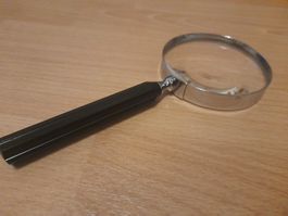 Lupe aus Metall 4.5 Dioptrien